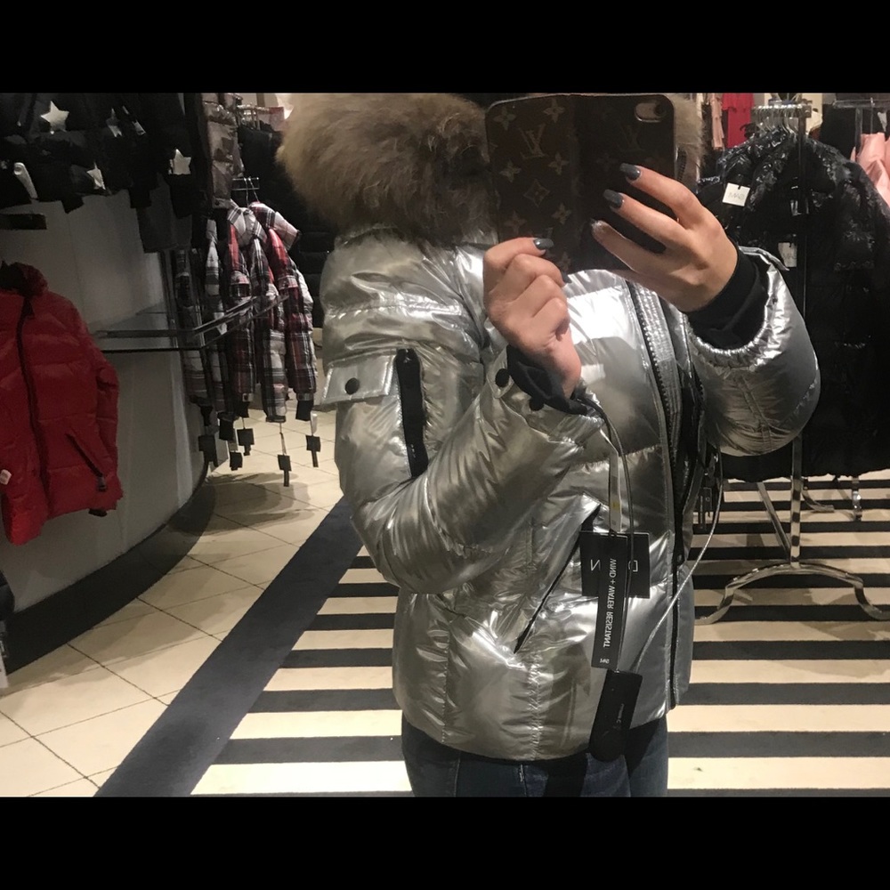 SAM. Blake silver foil puffer coat - Picture 6 of 6